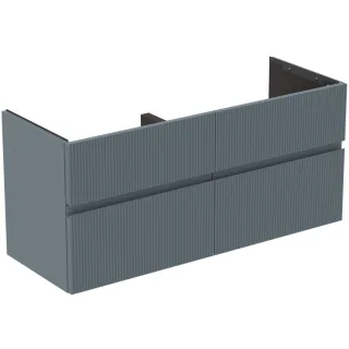 Ideal Standard Möbeldoppel-Waschtischunterschrank Finesse 1200x440x545mm 4 Auszüge Aschblau matt, E3 E3390UQ