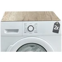 Tabletop Antirutschmatte Waschmaschinenauflagen 2er Holz-Optik 60 cm Textil-Finish waschbar, 2-St., Rutschfeste Gummi Unterlage als Trockner Waschmaschinen-Abdeckung