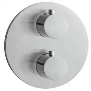Herzbach Design IX Thermostatarmatur Unterputz Fertigset 2 round plus, 17.503050.1.09 17.503050.1.09