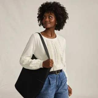 Biesenshirt aus Baumwoll/Modalmix für Damen in Petite-Größe, Damen, size: petite, Grün, Baumwoll-Mischung/Viskose-Mischung, by Lands' End