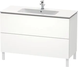 Duravit L-Cube Waschtischunterbau bodenstehend Weiß Supermatt 1220x481x704 mm - LC662808484 LC662808484