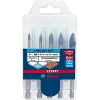 EXPERT HEX-9 HardCeramic Bohrer-Satz, 5-teilig Ø 4 / 5 / 6 / 8 / 10mm