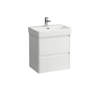 LAUFEN Waschtischunterschrank BASE 2.0 361x521x515 2 Schubl m. Griffmulde f.WT H818958 weiß glzd, H4 H4112521082611