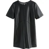 Next Lederkleid T-Shirt-Kleid aus Kunstleder (1-tlg)