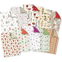 itenga Bastelkartonpapier itenga Fotokarton Motivblock Weihnachten DIN A4 20 Blatt beidseitig be