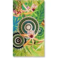 hip Strandtuch Yissa, Frotteevelours (1-St), Baumwolle, Velours, 100x180, Weich, Strand, Erwachsen, Mandala, Grün