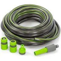 kamelshopping Gartenschlauch Gartenschlauch-Set 1/2", 17,5m, inkl. Kupplungssatz & Sprühdüse, Flexibler Wasserschlauch bis 8 bar, Komplett-Set für Garten