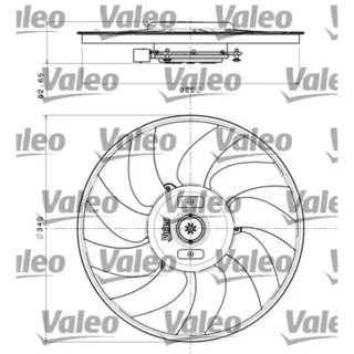 Valeo K?hlerl?fter Audi A4 A5 A6 A7 Q3 Q5