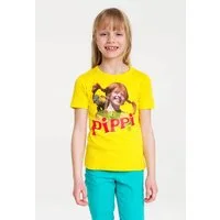 LOGOSHIRT T-Shirt Pippi Langstrumpf & Herr Nilsson mit Langstrumpf-Frontdruck