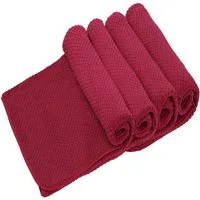 OTTO home Handtücher Parris, diverse Größen, ideal als Sporthandtuch, Reisehandtuch, Microfaser (4-St), sehr leicht, kompakt, schnelltrocknend, Mikrofaser, mit Waffelmuster