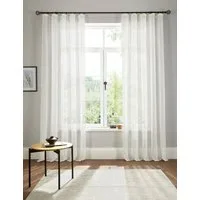 OTTO home Gardine Fiete (1 St), Kräuselband, halbtransparent, Leinen Optik, Sichtschutz, halbtransparent, einfarbig, Leinenoptik