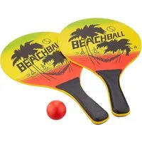 solex sports Beachballschläger Beach Ball Set 43335, (Spar-Set, 4-tlg., 2 Schläger + 1 Ball + 1 Netztragetasche), mit Ball und Tragetasche