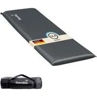 Skandika Isomatte Easy Single selbstaufblasend, Luftmatratze, Gästematratze, Camping, (Benutzergewicht 150 kg, Gewicht 3,2 kg, Kälteisolierend, Packsack), 10 cm dick, leicht, faltbar, selbstfüllender Schaumstoff, Outdoor