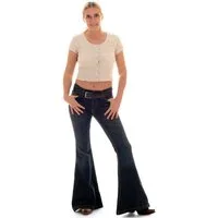 Comycom Schlagjeans Damen STAR ROOTS mit mega Schlagweite