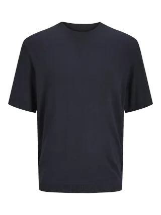 JACK&JONES - JPRCCWILLIAM KNIT CREW NECK SS SN night sky - Gr. - XL