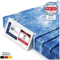 AM Qualitätsmatratzen, Topper 7-Zonen Memory Foam Gelschaum-Topper, Optimale Druckentlastung, RG50, 8 cm hoch, Gelschaum, 80x200 cm