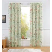 OTTO home Gardine Waldtiere (1 St), Kräuselband, transparent, Voile, Kindergardine, bedruckt, verschiedene Größen