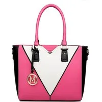 Miss Lulu Handtasche Damen Handtasche mit V-förmigem Design und abnehmbarem Schultergurt (1-tlg)
