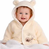 La Bortini Fleecejacke Baby Jacke Übergangsjacke Fleecejacke in Creme mit Schnecke kuschelig, weich, warm, aus Fleece-Stoff, 50 56 62 68 74