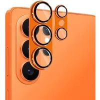 Wigento Kameraschutzglas Linsenglas für Samsung Galaxy S26 Ultra Aluminium Ring 9H Dünn Orange für Samsung Galaxy S26 Ultra 5G, Aluminium Rahmen, Anti Reflex