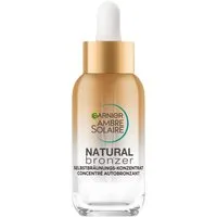GARNIER Selbstbräunungskonzentrat AMBRE SOLAIRE NATUTRAL BRONZER, sorgt für einen Teint, pflegt die Haut zugleich, zieht schnell ein