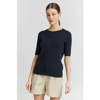OXMO Kurzarmpullover OXRiona Modisches Oberteil