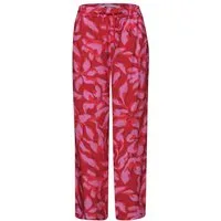 STREET ONE Schlupfhose 7/8 Wide Leg Hose im Loose Fit mit Print