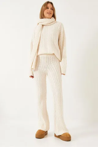 Strickpullover mit Struktur Oversized Co-Ord Set
