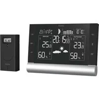 Hama Wetterstation, Funk, inkl. Außensensor, Wettervorhersage, mit Wecker Wetterstation (Innen-/Außentemperatur, Thermo-/Hygrometer, Funk, Wecker)
