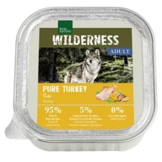 REAL NATURE WILDERNESS Nassfutter Hund, Adult, Pure Turkey 64x100 g