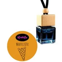 WonderWax Raumduft WonderWax® Auto Duft Quadrat Schwarz braun 8 ml, (Waffeltüte), Duftrichtung: Vanille Waffeltüte