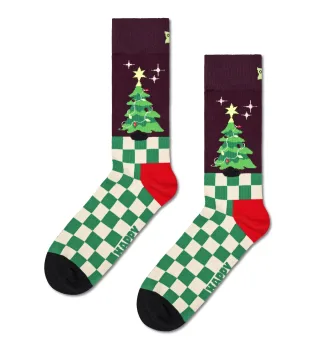 happy socks - Christmas Tree Sock Rot - Gr. - 38