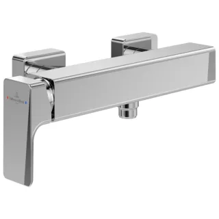 Villeroy und Boch Subway 3.0 Einhebel-Duscharmatur TVS11200100061 mit Rückflussschutz, Wandmontage, chrom