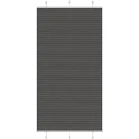 Rollo Plissee Schwarz 110x200 cm Stoffbreite 109,4 cm Polyester, vidaXL
