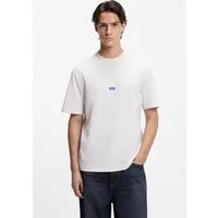 HUGO Blue T-Shirt Nieros mit Logo-Patch