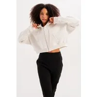 JUSTEVER Kapuzensweatjacke Crop Hoodie Damen-Sweatshirt