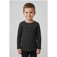 Name It Langarmshirt NMMKAB LS TOP NOOS Im Henley-Stil - mit kurzer Knopfleise, normal geschnitten