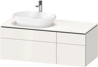Duravit L-Cube Konsolenwaschtischunterbau wandhängend Weiß Hochglanz 1220x550x482 mm - LC48760222200 LC4876022220000