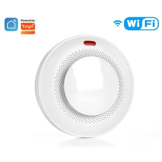 Tuya WiFi Smoke Detector Alarm Intelligent Wireless Home Fire Smoke Sensor Sound and Light APP Remote Control Fire Prote