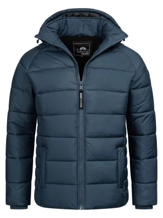 Arctic Seven Herren Steppjacke wind- und wasserabweisende Winterjacke mit Kapuze Navy