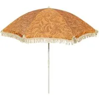 Meinposten Sonnenschirm Strandschirm Gartenschirm BOHO UV30+ Balkonschirm Fransen 150cm, abnickbar