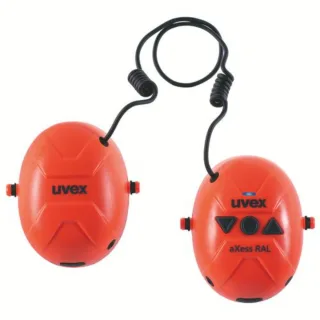 uvex aXess RAL Helmkapselgehörschutz SNR 27 dB orange L/M/S - 2640202
