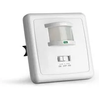 SEBSON Bewegungsmelder Bewegungsmelder Unterputz LED geeignet IR Sensor einstellbar, (1-St), LED geeignet, programmierbar, 160°, Ein- und Ausschalter