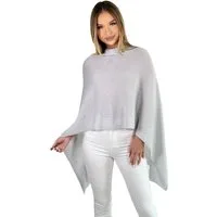 Mississhop Strickponcho Damen Poncho Cape Überwurf Strickponcho feiner Strick 221