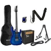 Ibanez E-Gitarre, E-Gitarren, E-Gitarren-Sets, GRX70QA-TBB + MA15 - E-Gitarren Anfänger Set