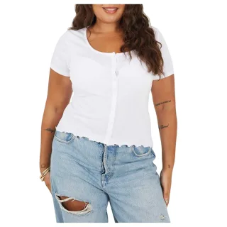 Brave Soul - T-Shirt für Damen, Plus (Weiß)