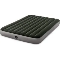 Intex Luftmatratze Intex Queen DURA-Beem Luftmatratze mit Batterie Pumpe 152x200x25 cm