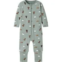 Name It Schlafanzug NBMNIGHTSUIT ZIP FF DOG NOOS aus Baumwolle und Jersey, bequeme Passform