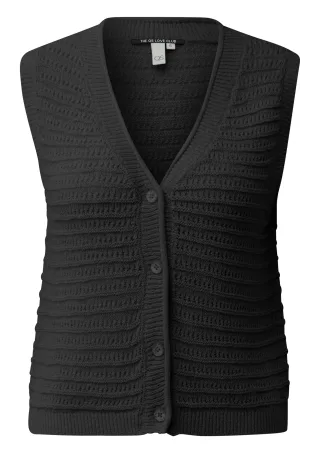 qs - Strickjacke schwarz - Gr. - S