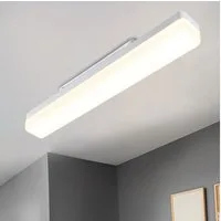 Nettlife LED Deckenleuchte LED Deckenleuchte Tageslicht 90 cm 4000K, LED fest integriert, Küche Wohnzimmer Schlafzimmer Esszimmer Balkon Flur Garage Keller